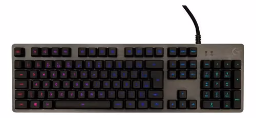 Teclado Logitech G512: Switches GX, Placa de aluminio escovado