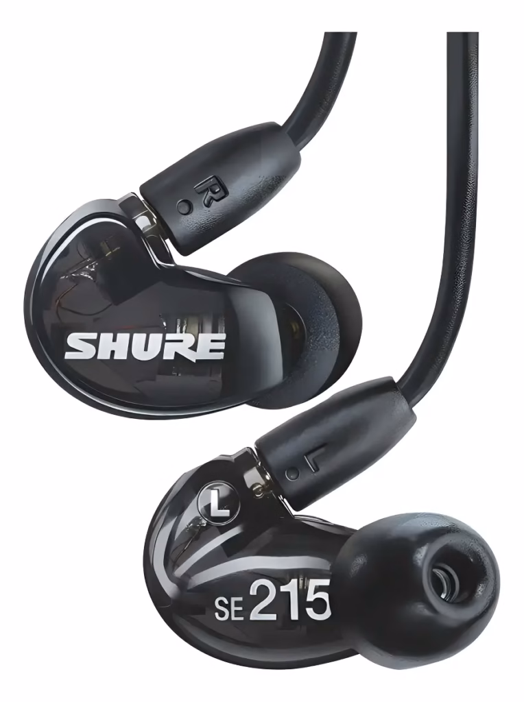 Fone Shure SE215: in-ear de monitoramento, isolamento 37 dB