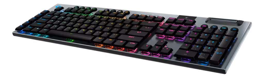 Teclado Logitech G915 X: perfil baixo, sem fio
